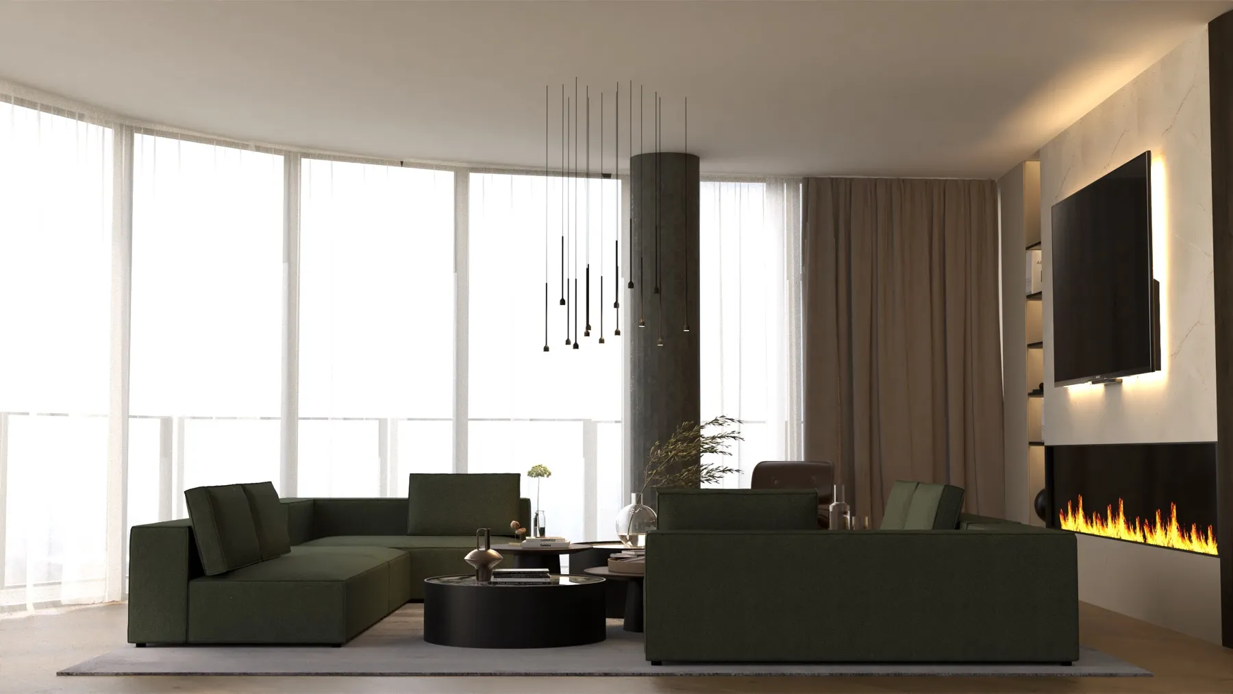 Mestská elegancia, Eurovea Tower, vizualizácia interiéru, fotografia 9